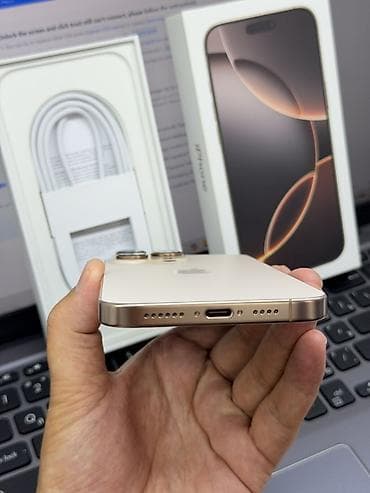 14 pro 256: IPhone 16 Pro Max, Б/у, 512 ГБ, Золотой, Коробка, 98 % — 5