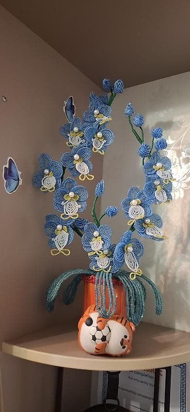 цветы из бисера: Шикарная орхидея из бисера, отличного качества. Розы в handmade — 5