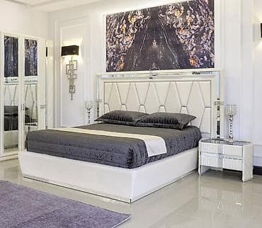 костюм султана: Спальный гарнитур, Турция, МДФ, Бесплатная доставка, цвет - Белый — 4