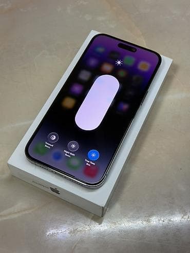 масло холодного отжима: IPhone 14 Pro Max, Б/у, 512 ГБ, Deep Purple, Защитное стекло, Чехол, Коробка, 84 % — 2