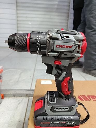 surface pen: Аккумуляторная ударная дрель‑шуруповерт CROWN - Питание: литий‑ионный — 1