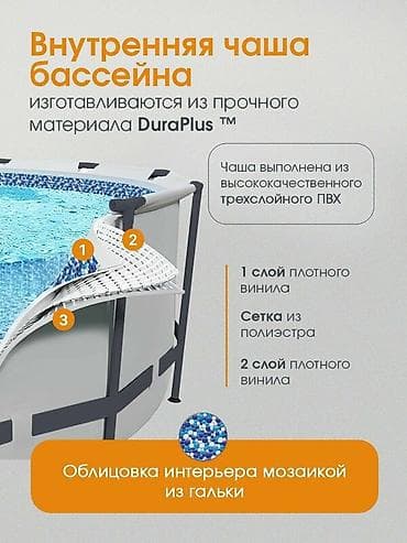 366/122 см. Каркасный бассейн Bestway 56420 отличается высокой — 3