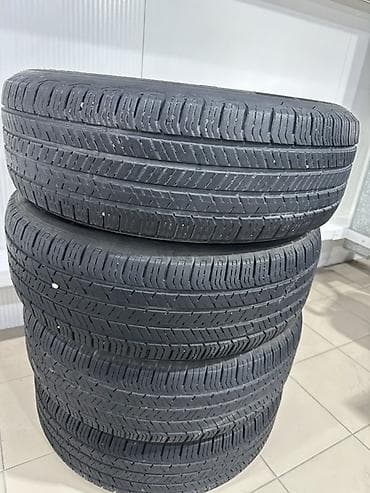 Шины и диски: Шины 225 / 65 / R 17, Лето, Б/у, Комплект, Внедорожные (АТ/МТ), Корея, Hankook — 1