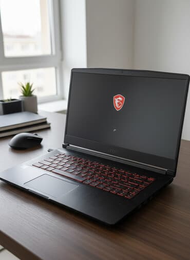 ноутбук tuf: Ноутбук, MSI, 32 ГБ ОЗУ, Intel Core i5, 15.6 ", Б/у, Игровой, память NVMe SSD — 1