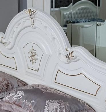 Стулья, табуретки: Спальный гарнитур, Б/у, Двуспальная кровать, Шкаф, Комод, Белоруссия, Дерево, Самовывоз, цвет - Белый — 4