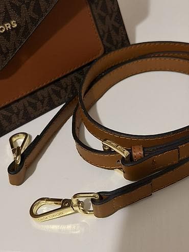 в подарок кожаный ремень: Классическая сумка, Michael Kors, Материал: Комбинированный материал, Жёсткая конструкция, Женские, Новый — 4