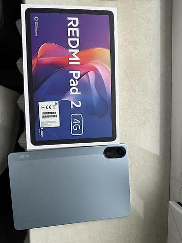 Планшет, Xiaomi, память 128 ГБ, 11" - 12", 4G (LTE), Б/у, Классический цвет - Голубой