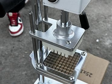 сетка для фри: Ручной рычажный пресс‑машина для нарезки картофеля фри Описание: - — 8