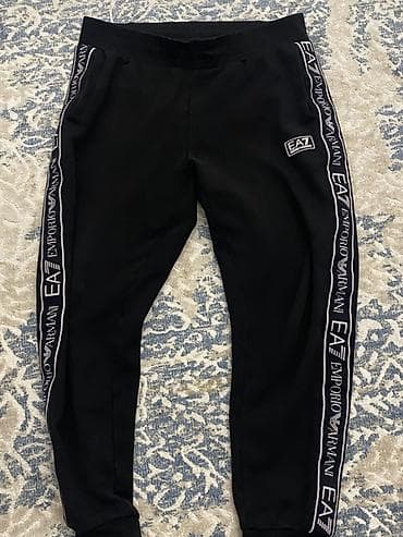 active 2: Мужские спортивные брюки EA7 Emporio Armani - Цвет: черный - Дизайн — 2