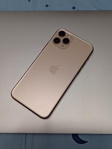IPhone 11 Pro, Б/у, 256 ГБ, Золотой, Кабель, 100 %