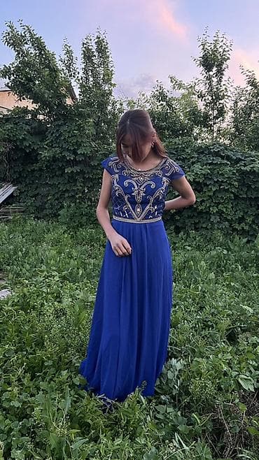 bvlgari часы: Вечернее платье, А-силуэт, Длинная модель, Шифон, С рукавами, С пайетками, L, XL — 1