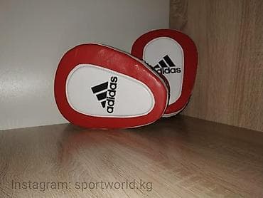 Перчатки: Боксерская лапа - ADIDAS Материал изготовления: натуральная 100% кожа — 4