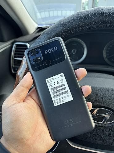 телефон poko x3: Poco C40, Б/у, 64 ГБ, цвет - Черный, 2 SIM — 1