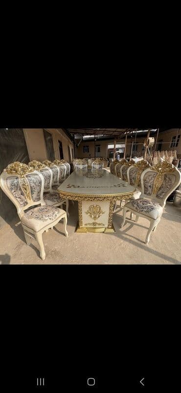 Стол и стул для зала, Новый, Бесплатная доставка, цвет - Бежевый at lalafo.kg Стол и стул для зала, Новый, Бесплатная доставка, цвет - Бежевый