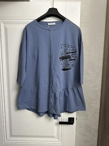 Женская одежда: Туника Only One, модель 7203 Размер : 52-54 - Цвет: пыльно‑голубой - — 2