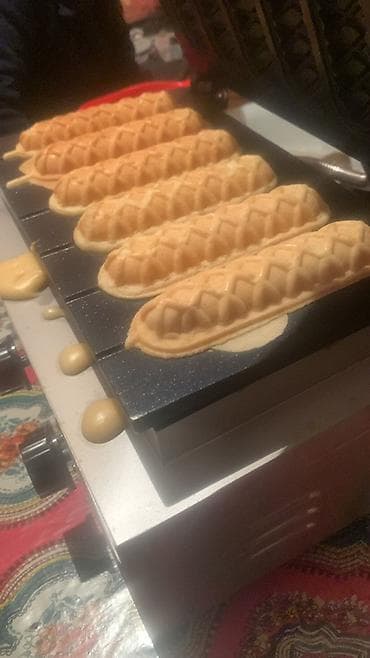 изхар салфетки: Вафельные трубочки/патиски на палочке - Домашние вафли продолговатой — 7