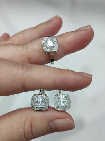 свадебные платья от производителя: Набор украшений, Проба 925, Женские, Новый — 4