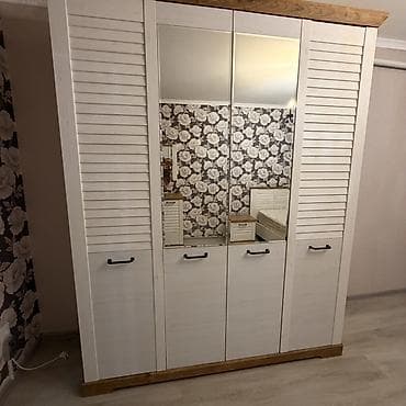 деревянный диван: Шифоньер, шкаф для одежды, Прямой — 3