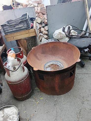 Кафелер, ресторандар үчүн: Казан-мангал промышленного типа для уличной кухни - Материал — 4