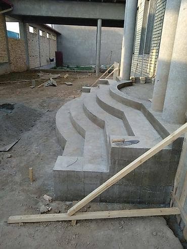 битонные стойки: Бетонная лестница Наружные, Бесплатный замер, Форма лестницы: Винтовая — 4