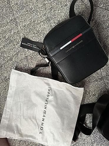 сумка кожаная б: Сумка через плечо Tommy Hilfiger - Компактная мужская/ — 1