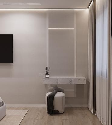 буу спальня: Спальный гарнитур, Двуспальная кровать, цвет - Серый — 10