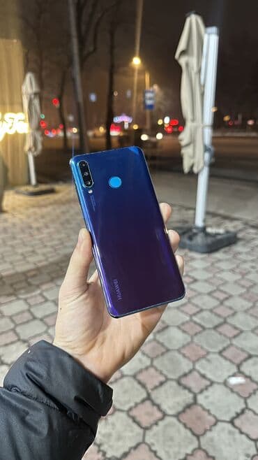 Huawei P30 Lite, Б/у, 128 ГБ, цвет - Синий, 2 SIM at lalafo.kg Huawei P30 Lite, Б/у, 128 ГБ, цвет - Синий, 2 SIM