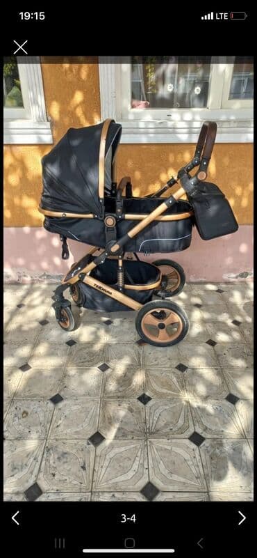 лапка сквиш купить в бишкеке: Коляска, цвет - Черный, Б/у — 1