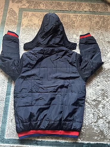 футболка с накидкой: Мужская куртка, 2XL, Новый, цвет - Синий, Самовывоз, Платная доставка — 4