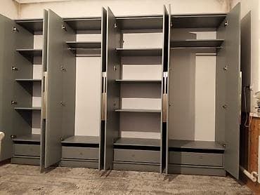 стол с тумбой: Шифоньер, шкаф для одежды, Прямой, ЛДСП — 10