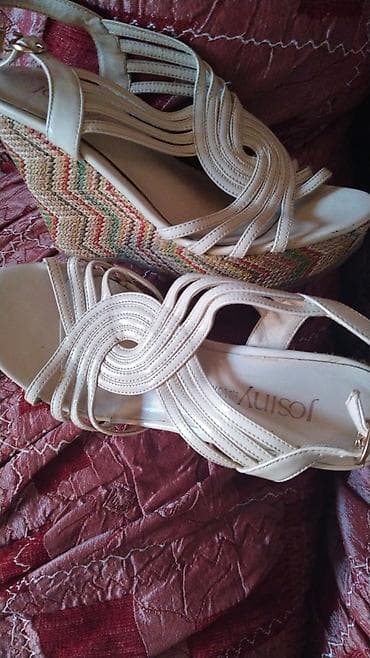 foot patch: Босоножки на танкетке - Женские босоножки на высокой танкетке. - — 1