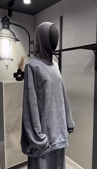 брюки штапель: Свитшот, Оверсайз, Новый, Стандарт — 3