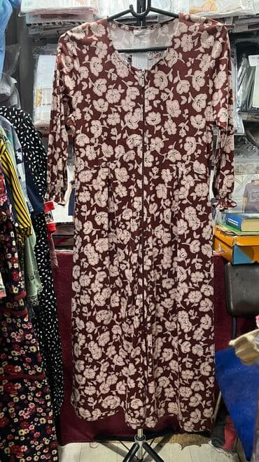 домашние халаты больших размеров: Летний халат 100%хлопок. Размеры 42 до 60 Адрес: рынок Орто-Сай — 8