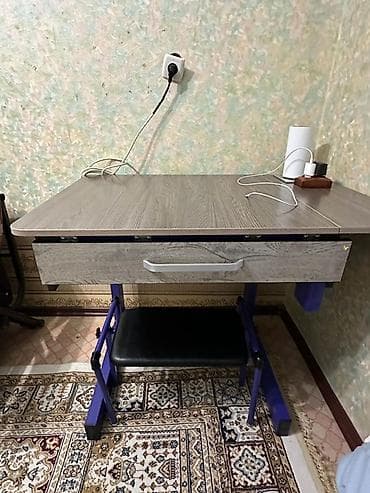 foldable table: Стол трансформер Длина, см: 1м ш-64см см, цвет - Фиолетовый — 1