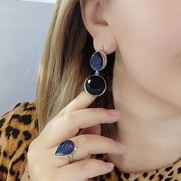 свадебные платья от производителя: Серебряный Комплект с камнями Песочные Серебро 925 пробы — 2