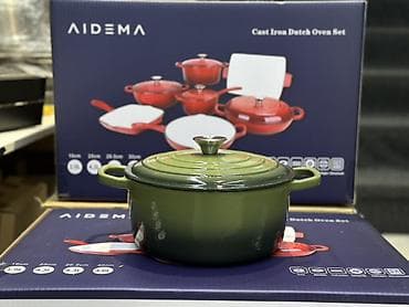 Кухонные принадлежности: Набор чугунной посуды AIDEMA — Cast Iron Dutch Oven Set. Состав и — 6