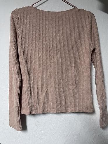 жилетка безрукавка: Лонгслив, цвет - Бежевый, M — 2