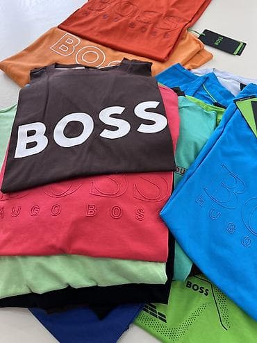 кепки boss: Мужская футболка, 2XL, Hugo Boss, Новый, цвет - Зеленый, Самовывоз, Платная доставка — 1
