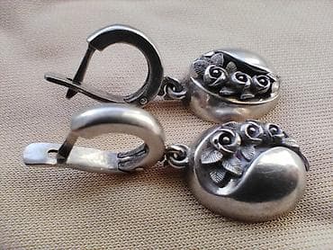 Серебряные серьги, Проба 925, Без вставки, Женские, Новый at lalafo.kg Серебряные серьги, Проба 925, Без вставки, Женские, Новый
