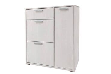 шкаф для обуви с полками: Артикул: 00026531 Дели обувница №4, Белый, Стендмебель Обувница имеет — 1