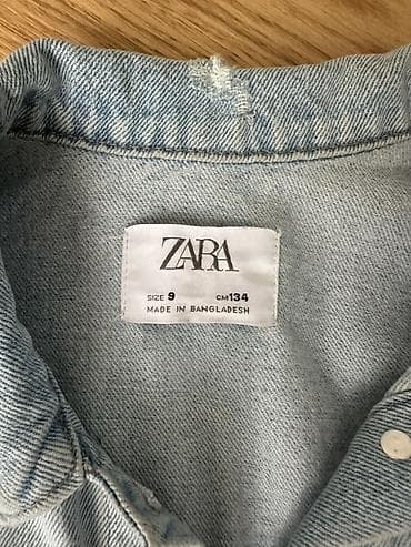 nike react: Детская джинсовая куртка ZARA - Бренд: ZARA - Размер: 9 (рост 134 см) — 2
