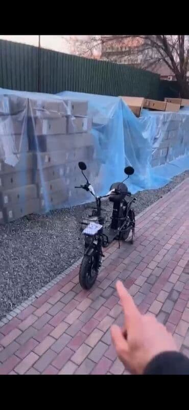 мотоциклы самурай: Электрический скутер для доставки с грузовым боксом - Компактный — 1