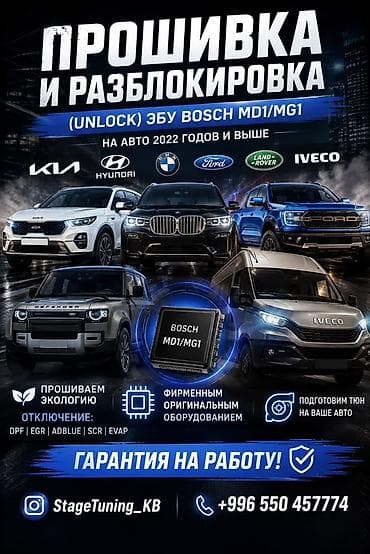 ПРОШИВКА И РАЗБЛОКИРОВКА (UNLOCK) ЭБУ BOSCH MD1/MG1 для автомобилей