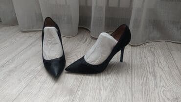 брендовый обувь: 1) Макасы черные кожаные размер 39 ( отл.сост.) б/устелька — 4