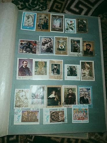 куплю марки: Альбом с почтовыми марками «Живопись/искусство, разные страны» — 2