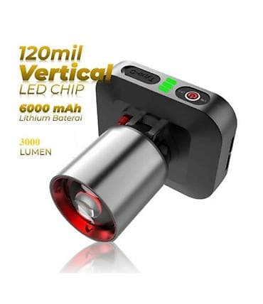 лампа фонарь: Налобный фонарь FANALIKE KM-138 - Светодиод: 120 mil Vertical LED — 1