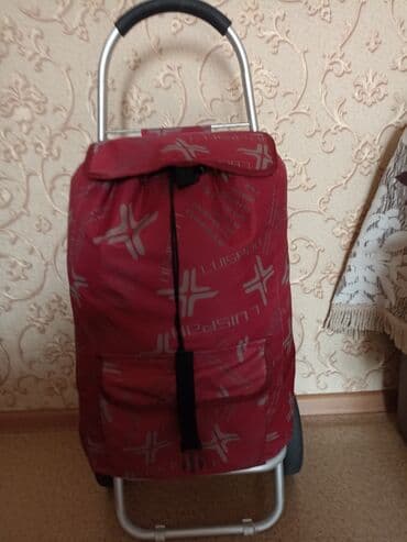 шопперы оптом бишкек: Продаю бу хозяйственную сумку - тележку на колесах из нутри сумка — 2