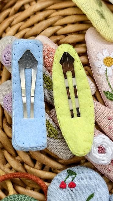 нурсачи nursace: Заколочки, резинки,бантики ручной работы,основа 💯 лён,хлопок - — 8