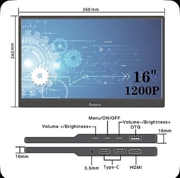 Мониторы: Монитор, Новый, LED, 15" - 16" — 2