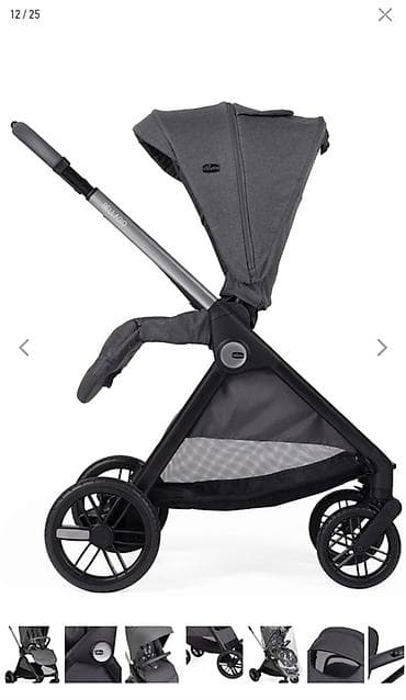 chic: Коляска, Chicco, цвет - Серебристый, Б/у, Самовывоз — 7